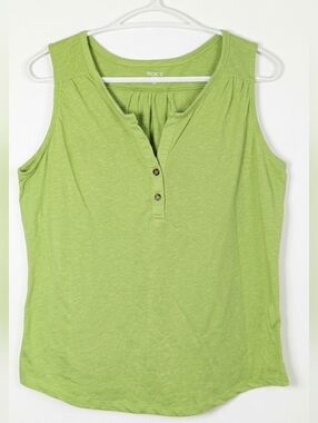 Rickie's Basic Lime Green Tank Top L/G